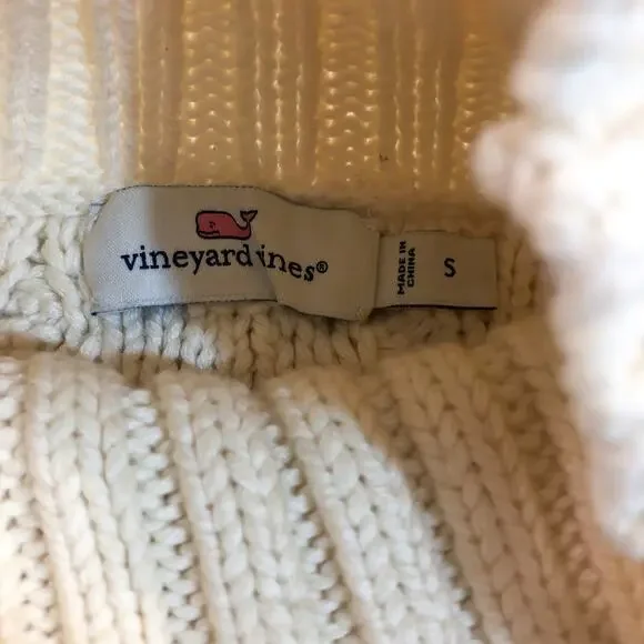 Vineyard Vines Tipped Island Fisherman Mock Sweater - Picture 5 of 8